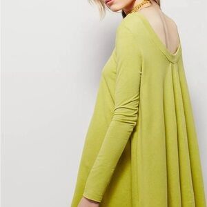 Free people, beach, yellow Long Sleeve Dress